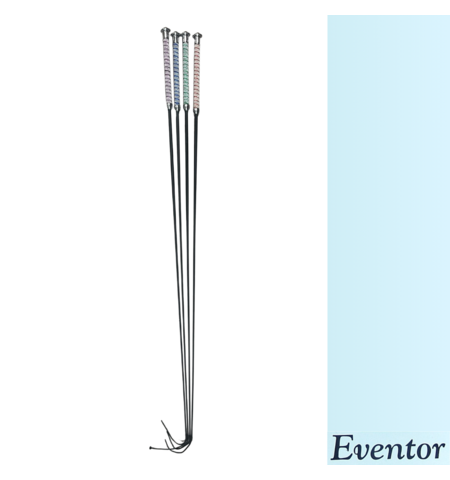 Eventor Shiny Dust Handle Dressage Whip