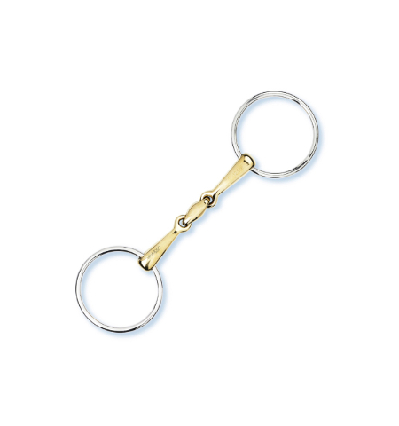 Stubben 2222 Loose Ring Snaffle- Copper Full mouth
